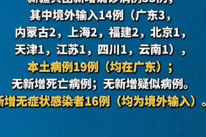 广东新增20本土确诊.广东新增10例本土确诊病例轨迹