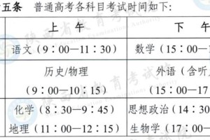 “今年高考一共考几天” 今年高考考几天结束？