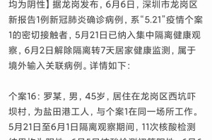 「广东新增本土确诊8例」〃广东新增本土确诊6例