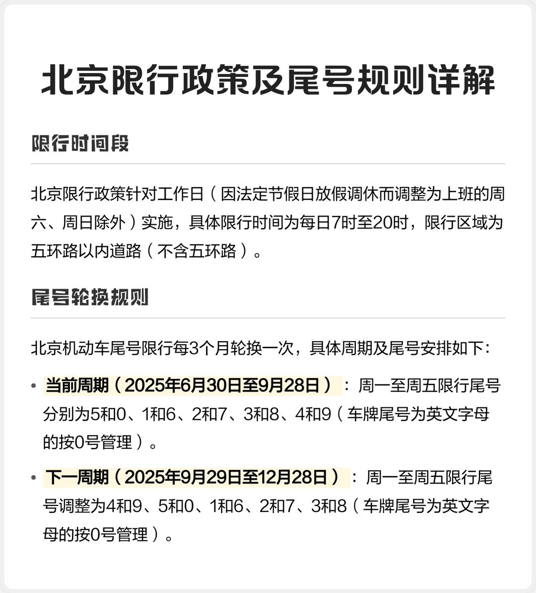 尾号限行北京︰(机动车尾号限行北京)-第1张图片