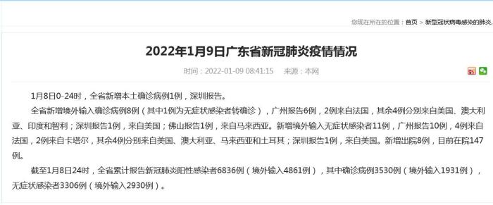 “广东新增本土确诊病例1例为珠海报告” 广东新冠疫情最新消息珠海？-第3张图片