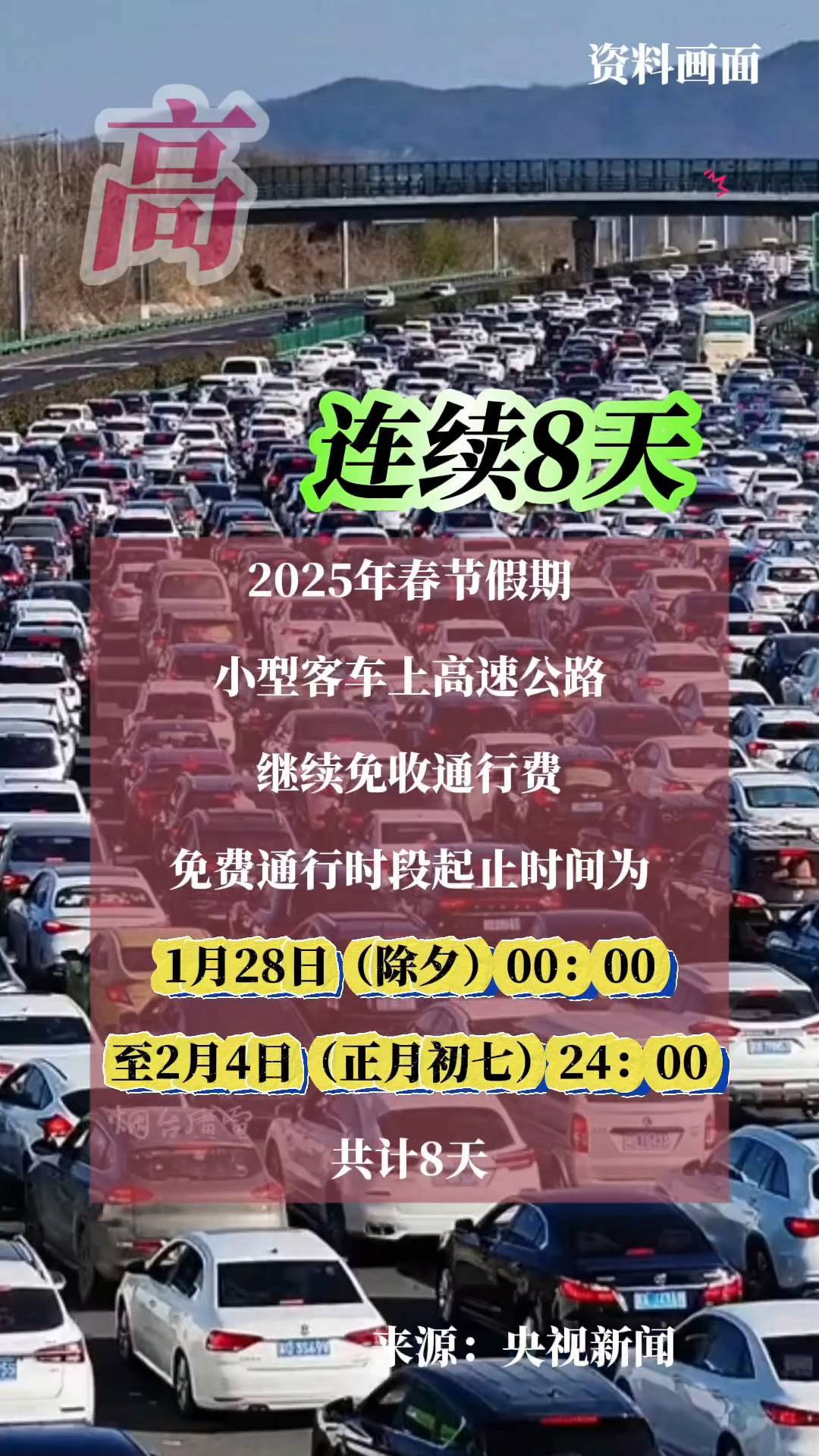 「今年春节高速免费时间2022时间表」〃今年春节高速公路免费时间?-第1张图片