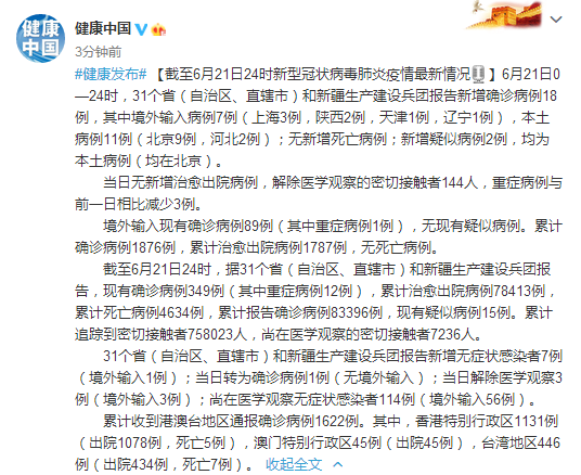 31省新增本土确诊7例〃31省新增本土确诊最新数据-第3张图片